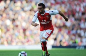 LONDON, ENGLAND - AUGUST 14: Santi Cazorla of Arsenal during the Premier League match between Arsenal and Liverpool at Emirates Stadium on August 14, 2016 in London, England. (Photo by Stuart MacFarlane/Arsenal FC via Getty Images)