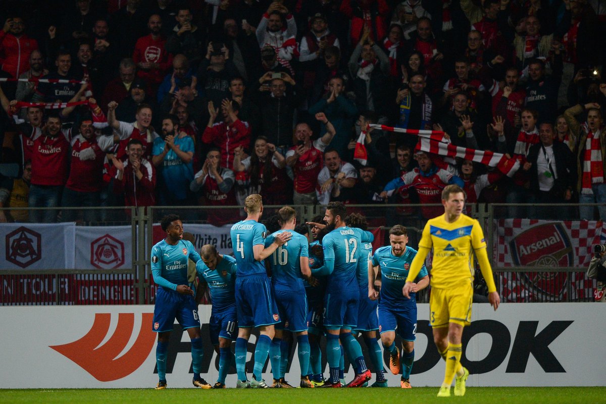 Europa League : Arsenal prend la tête du groupe H !