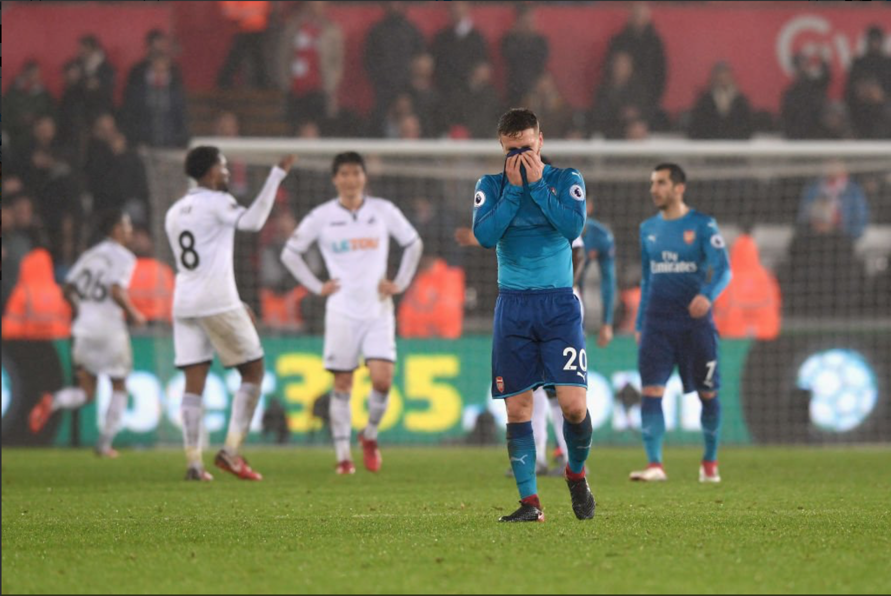 Arsenal pas à la hauteur sur le terrain de Swansea pour le dernier match de Giroud