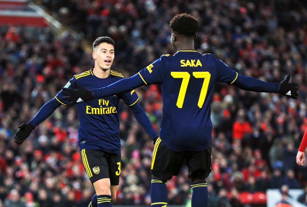 Martinelli Saka Liverpool
